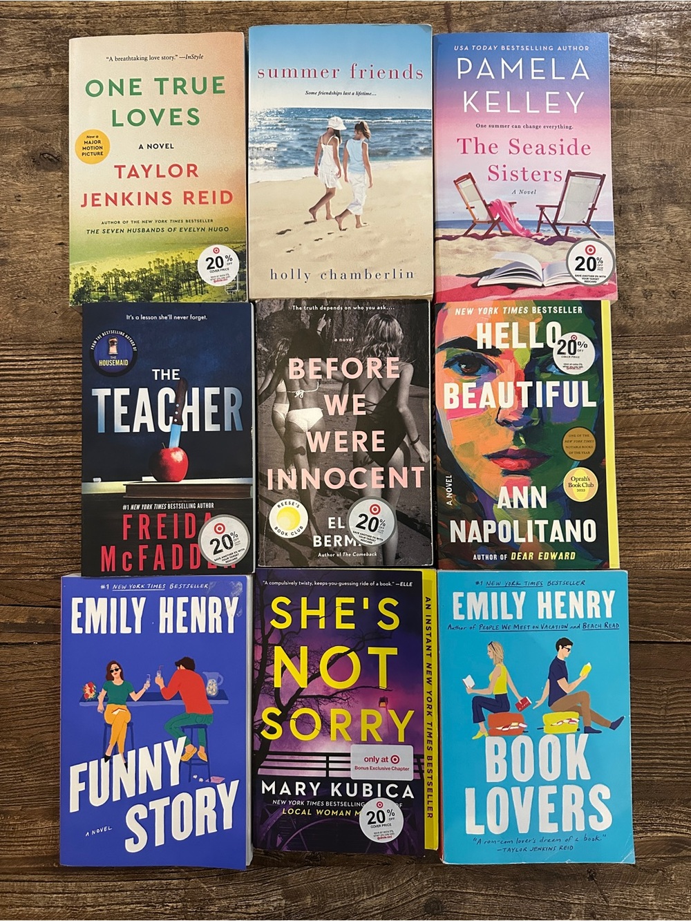 Assorted Contemporary Paperback Book Lot – Colorful Covers